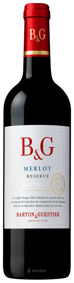 Merlot B&G Réserve 2018 (0.75L) 